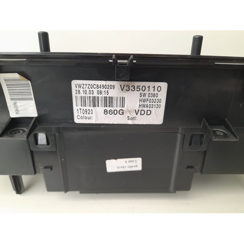 Quadro Strumenti VOLKSWAGEN Touran 1° Serie del 2003 - 2007