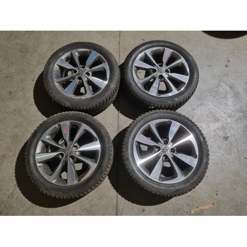 Coppia Ruote Complete Anteriori e Posteriori HYUNDAI i20 1° Serie del 2008 - 2014