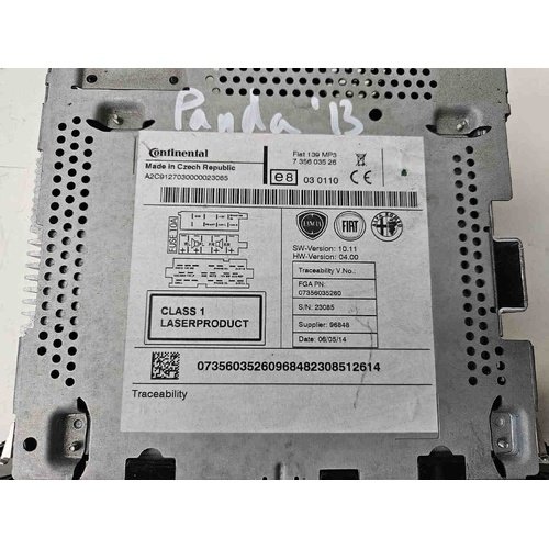 Autoradio FIAT Panda 3° Serie del 2012
