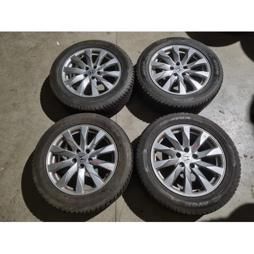 Coppia Ruote Complete Anteriori e Posteriori HONDA CR-V 4° Serie (07>12) del 2007 - 2012