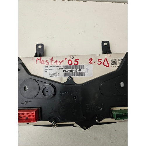Quadro Strumenti RENAULT Master 3° Serie del 2003 - 2010
