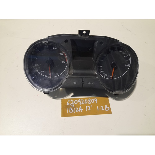 Quadro Strumenti SEAT Ibiza Serie (08>12) del 2008 - 2012