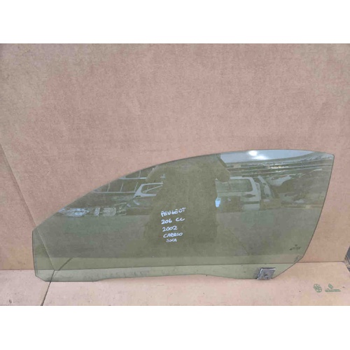 Vetro scendente anteriore sinistro PEUGEOT 206 Cabrio 1° Serie del 1998 - 2003