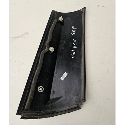 Modanatura montante post SX MINI Cooper 2° Serie del 2006 - 2013