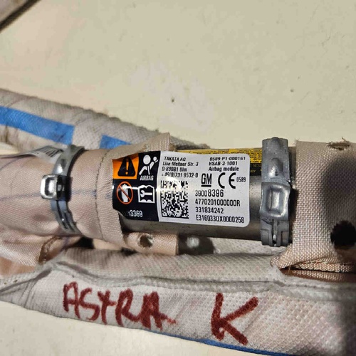 Airbag a tendina laterale passeggero OPEL Astra K Sports Tourer (15>22) del 2015 - 2022