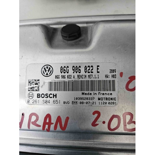 Kit Centralina Motore VOLKSWAGEN Touran 2° Serie del 2007 - 2010